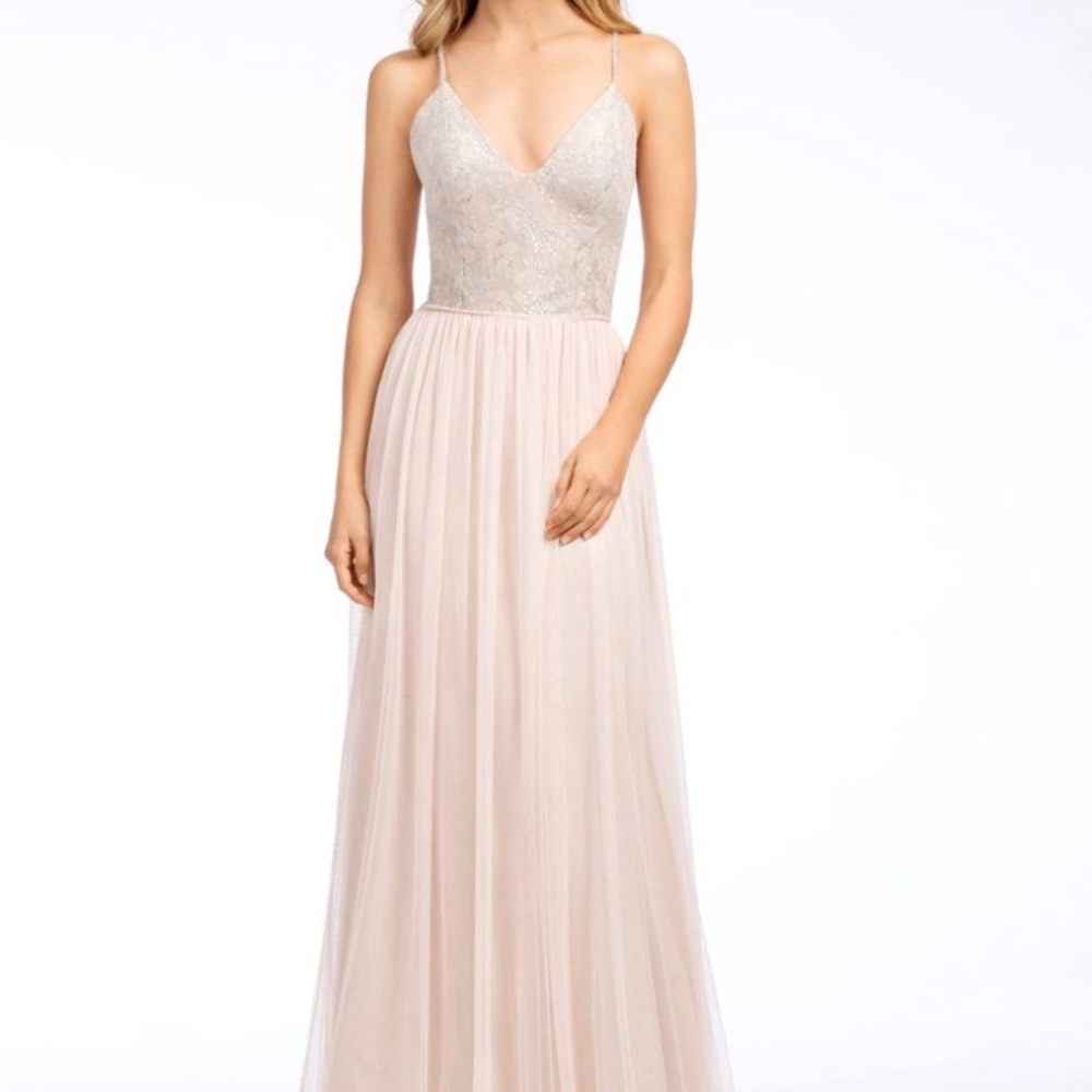 Hayley Paige Bridesmaid Pink Dress
